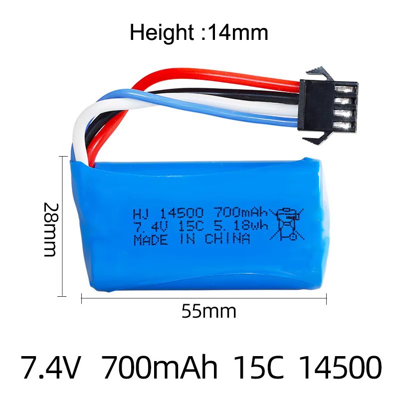 Conector de batería para montaje en juguete RC