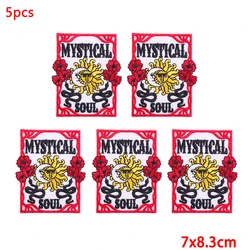 Parche bordado punk tarot para planchar calavera Hip Hop