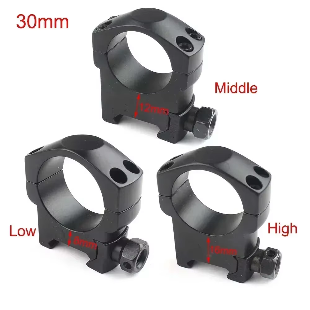 Anillas visor telescópico 30mm para carril Picatinny 20mm