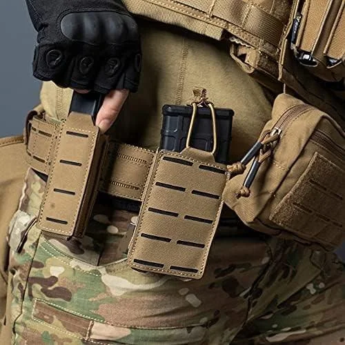 Portacargador táctico MOLLE abierto para M4/M16, 5,56 mm - imagen 3