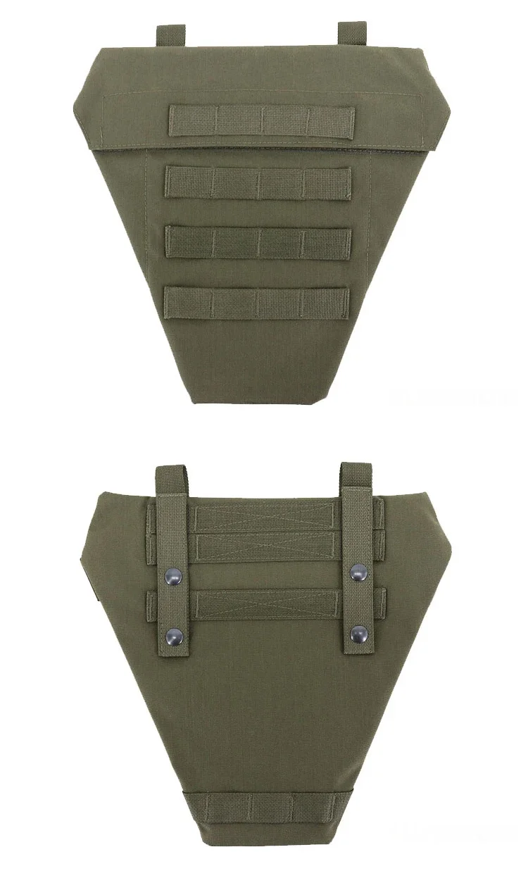 Chaleco táctico con panel MOLLE y bolsa de expansión