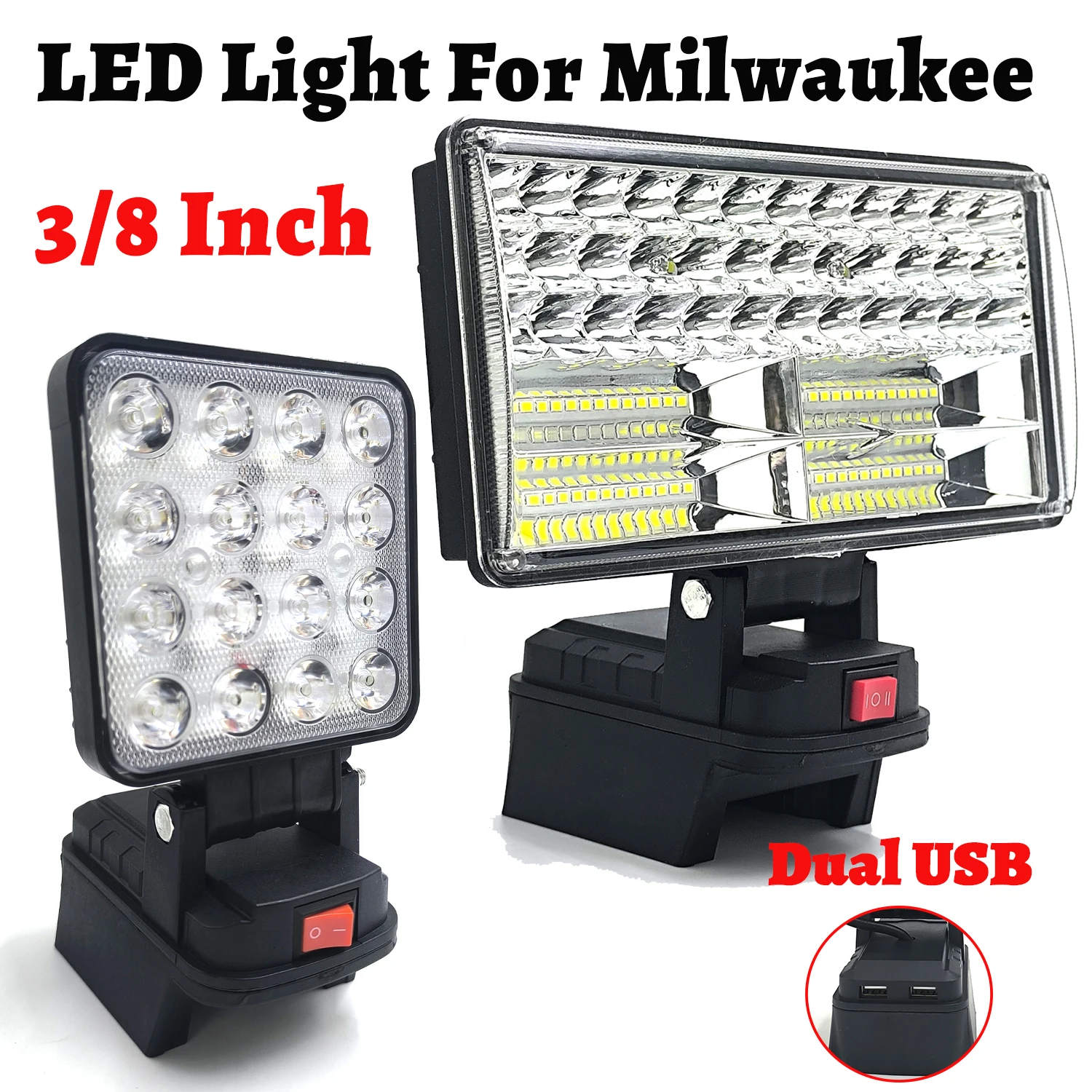Milwaukee foco LED inalámbrico con lente reforzada para exterior - imagen 3