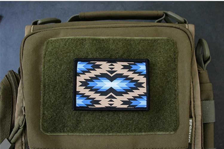Parche bordado camuflaje del Suroeste con acabado táctico