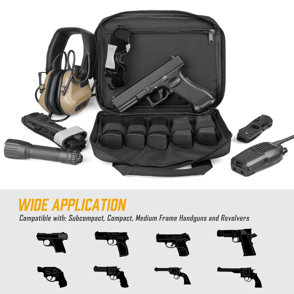 Bolsa táctica para pistola acolchada para campo de tiro - imagen 2
