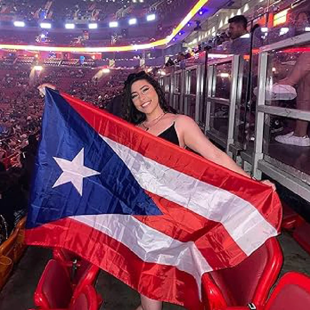 Bandera de Puerto Rico 90x150 cm para decoracion