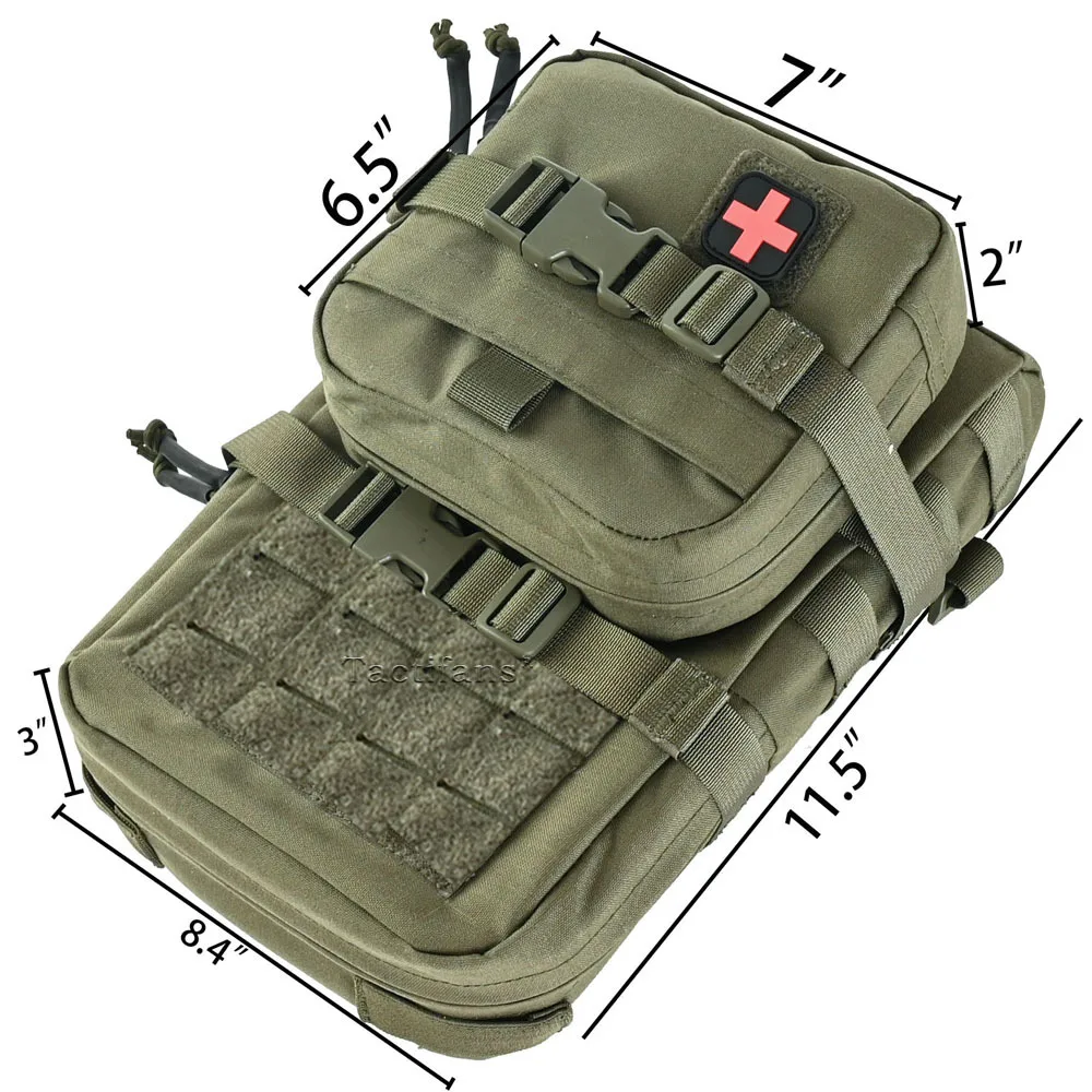 Bolsa de hidratación táctica mini MOLLE – IFAK médica - imagen 3