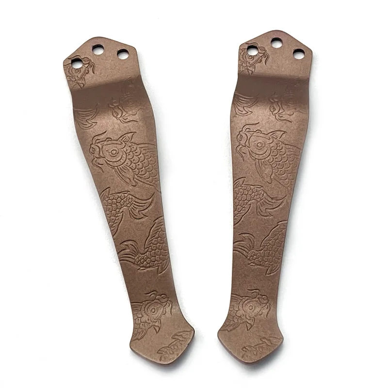 Emerson CQC Commander clip de bolsillo titanio Koi Steel Seal