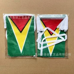 Banderines Guyana poliéster guirnalda para fiesta