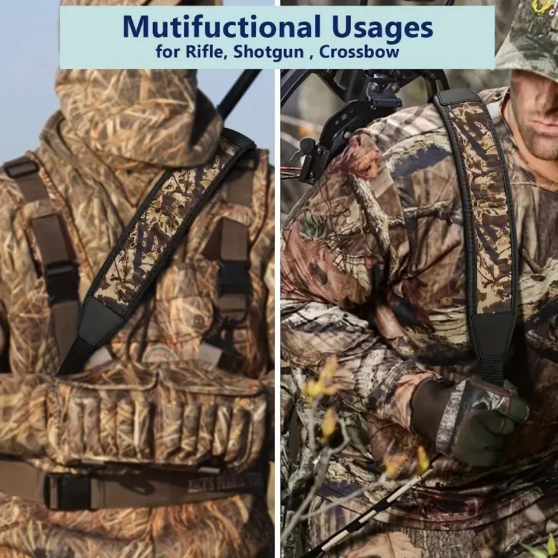 Correa de hombro táctica camuflaje ajustable, antideslizante - imagen 5