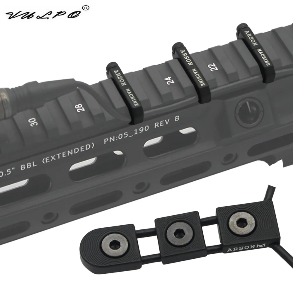 VULPO CNC II anodizado cubierta riel Picatinny M-LOK para cables - imagen 4