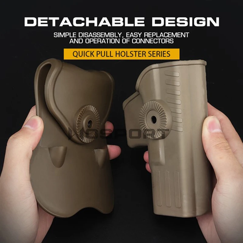 Funda ambidiestra ajustable para Glock WE MARUI KJW - Cinturón táctico - imagen 3