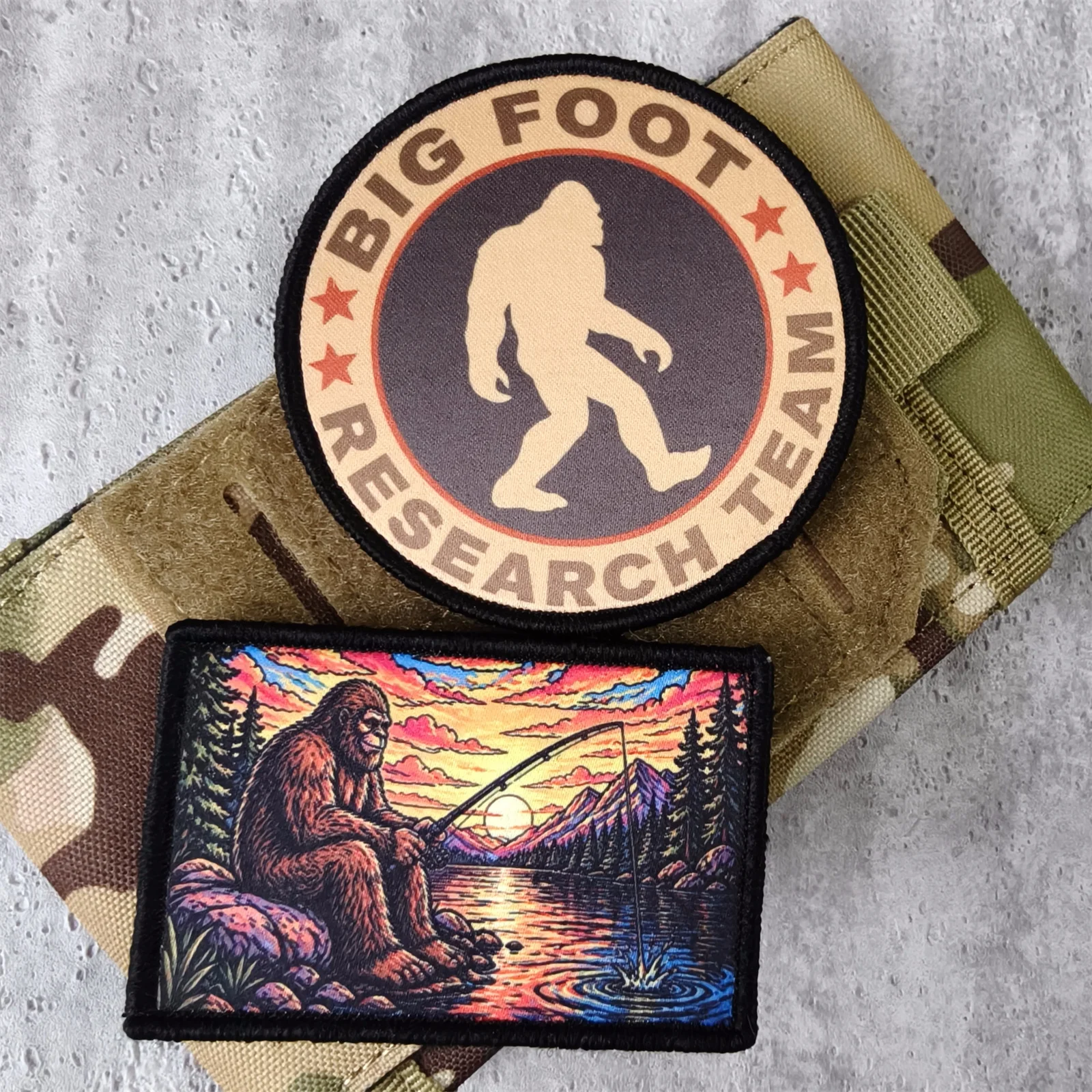 Parche táctico Bigfoot Sasquatch con velcro para mochilas