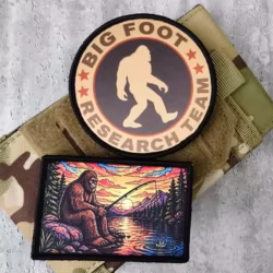 Parche táctico Bigfoot Sasquatch con velcro para mochilas