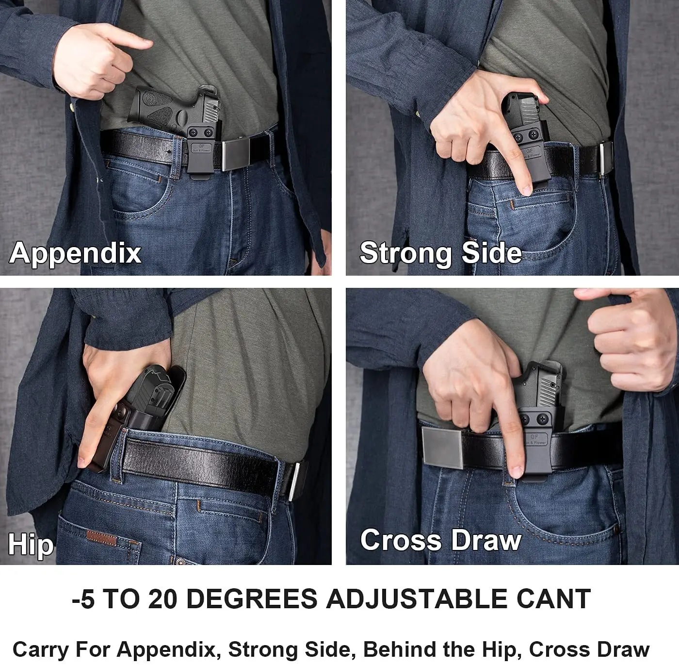 Funda IWB M&P Shield Crimson Trace CT integrada sin láser diestros - imagen 3
