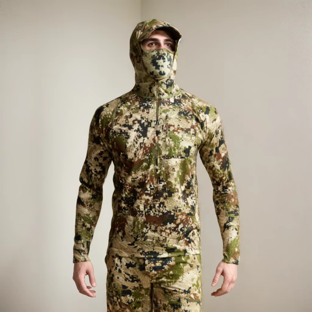 Sudadera táctica con capucha camuflaje transpirable para exterior - imagen 2