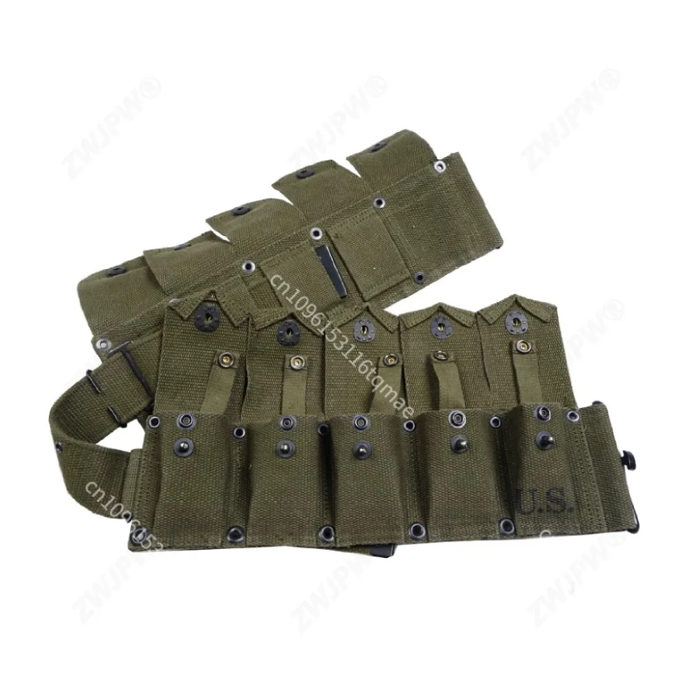 Bolsa táctica de lona GARAND estilo Segunda Guerra Mundial recreativo - imagen 5