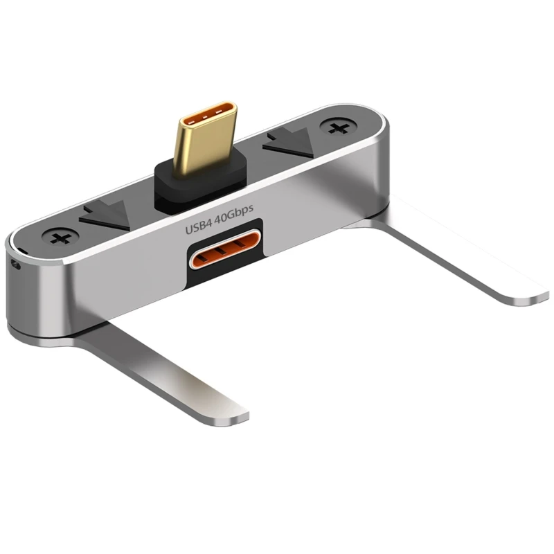 Adaptador USB 4 CACAZI sobre fondo neutro mostrando todos los ángulos