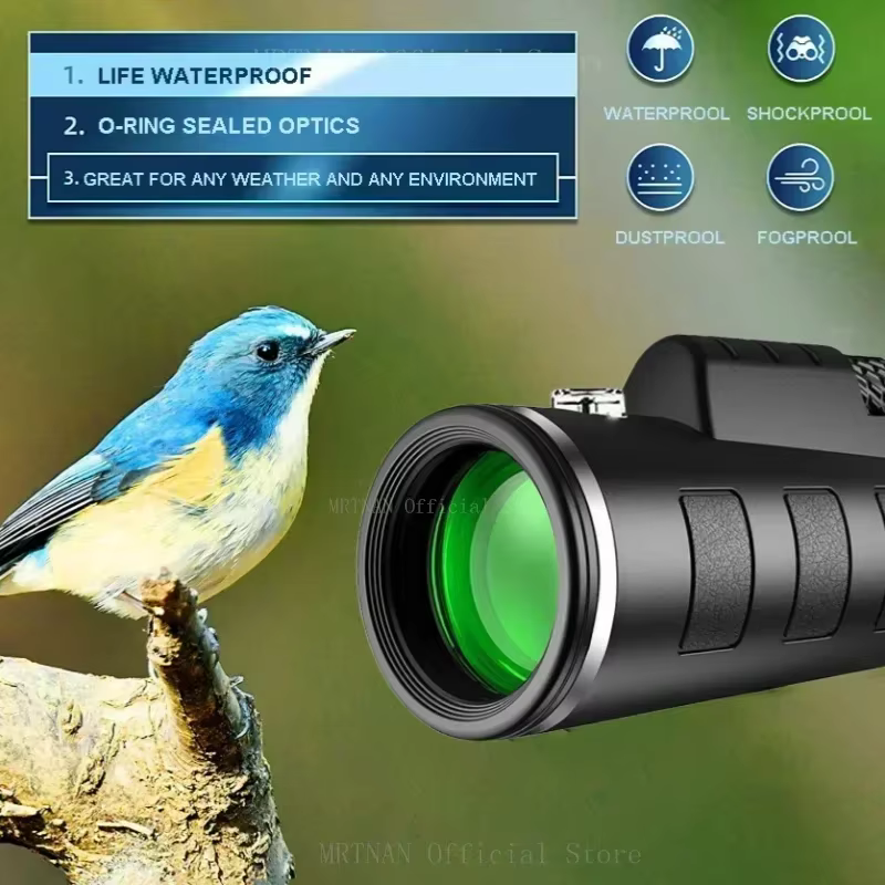 Monocular visión nocturna zoom alta definición con soporte móvil