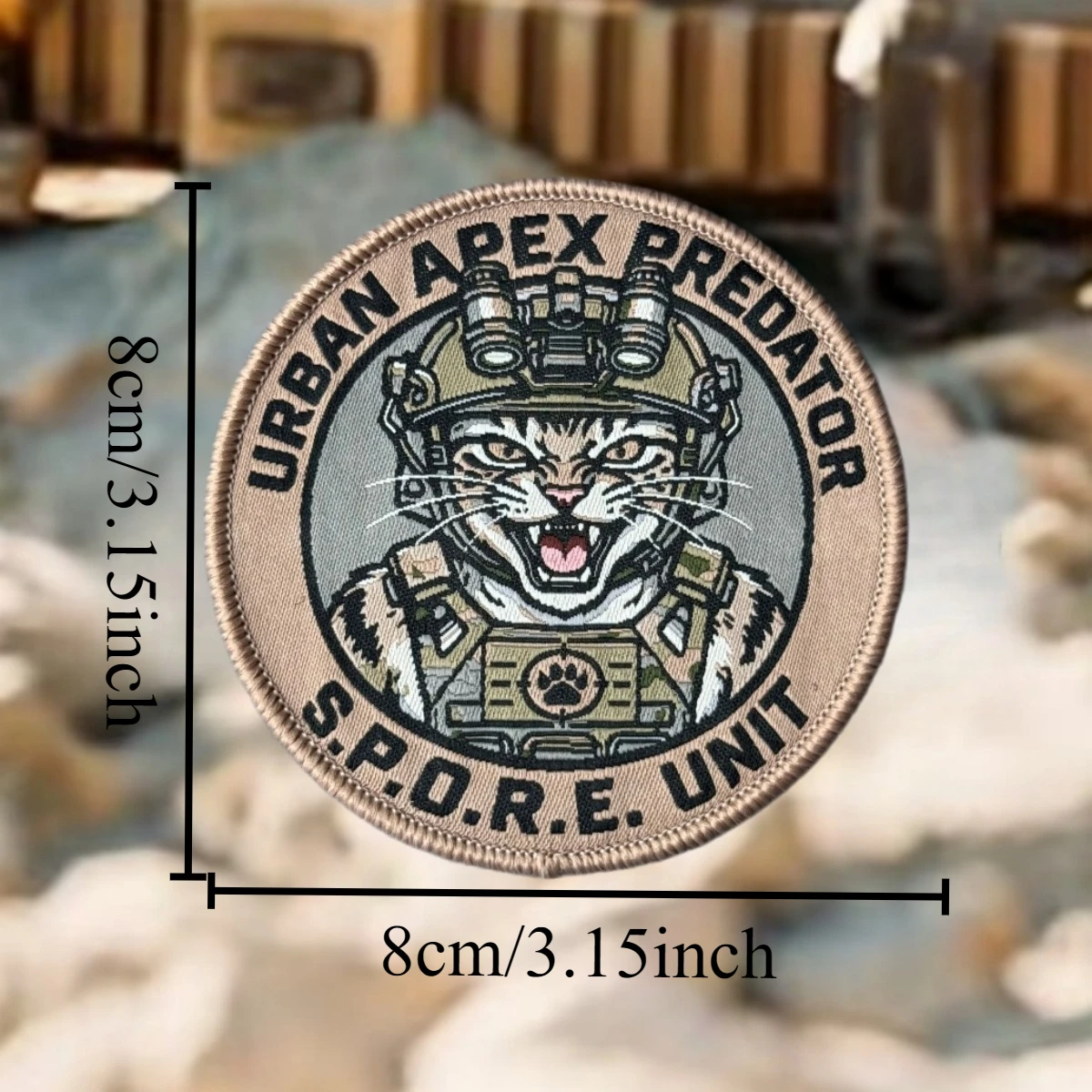 Parche Táctico URBAN APEX PREDATOR para Molle – Bordado Militar - imagen 2