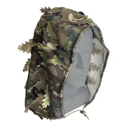 Gorra táctica camuflaje 3D de malla transpirable para airsoft