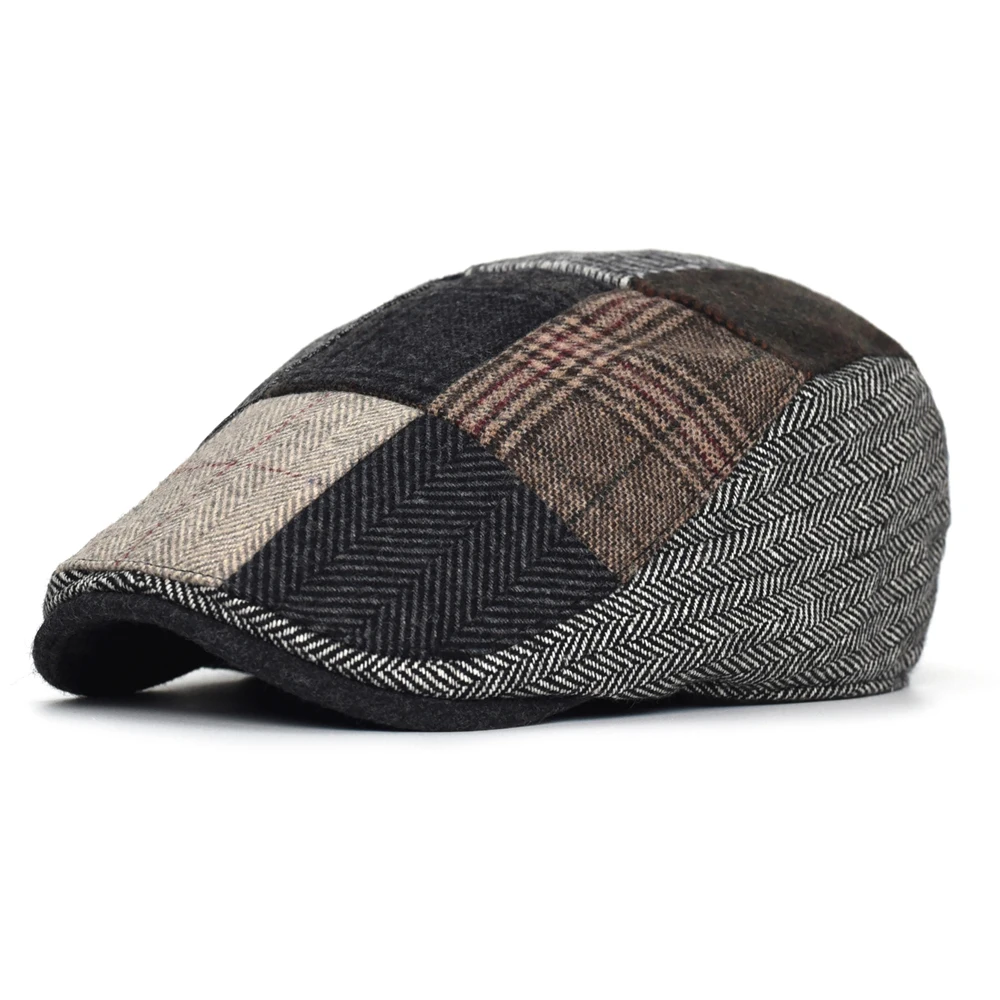 Boina retro outdoor de retales espiga vintage para mujer - imagen 2