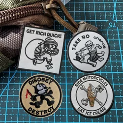 Parche MOLLE gato negro bordado – Táctico para mochila