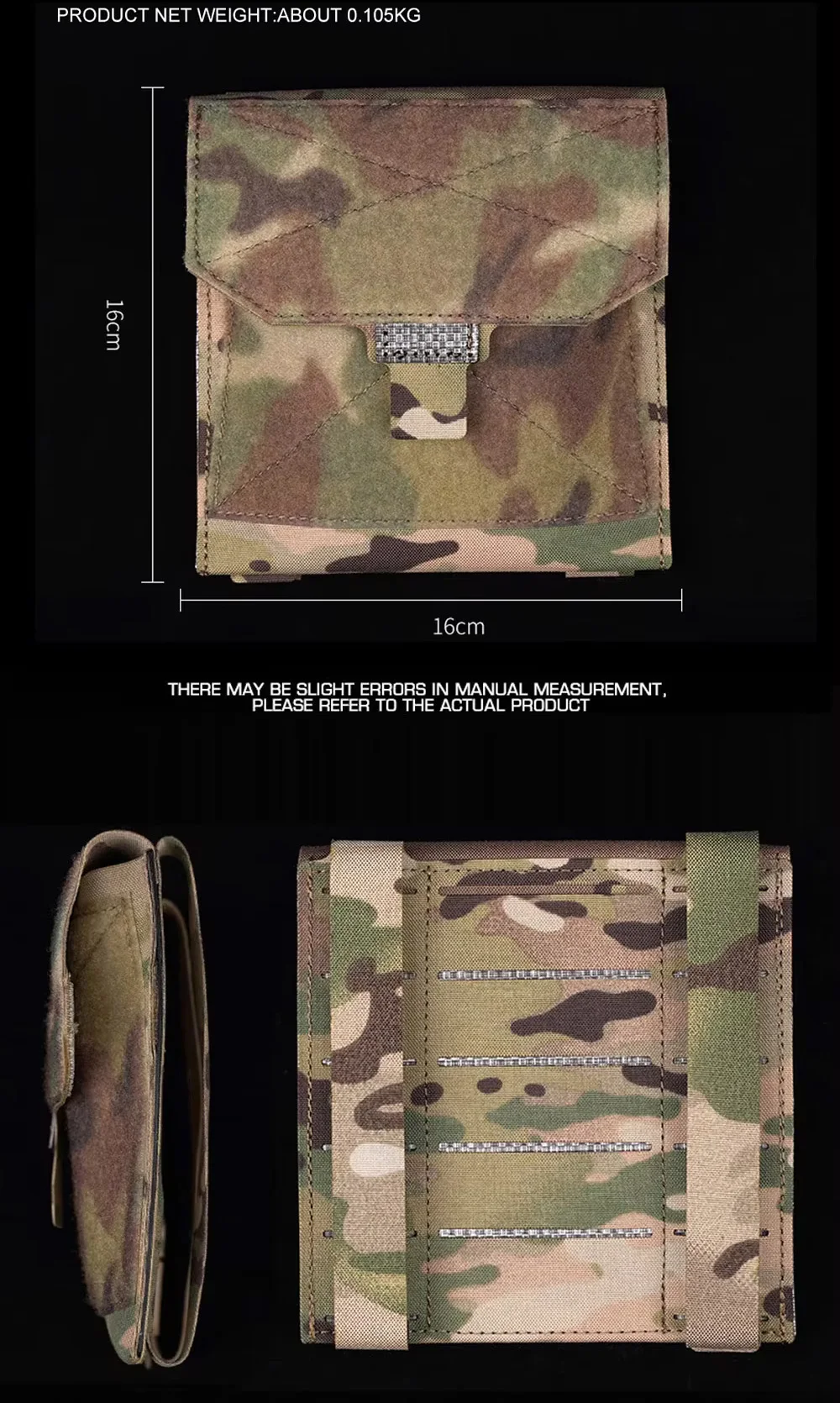 Bolsa de Utilidad Ligera Impermeable Knights Map Pack MOLLE en uso