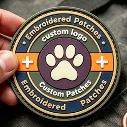 Parche PVC personalizado de goma para equipamiento táctico outdoor