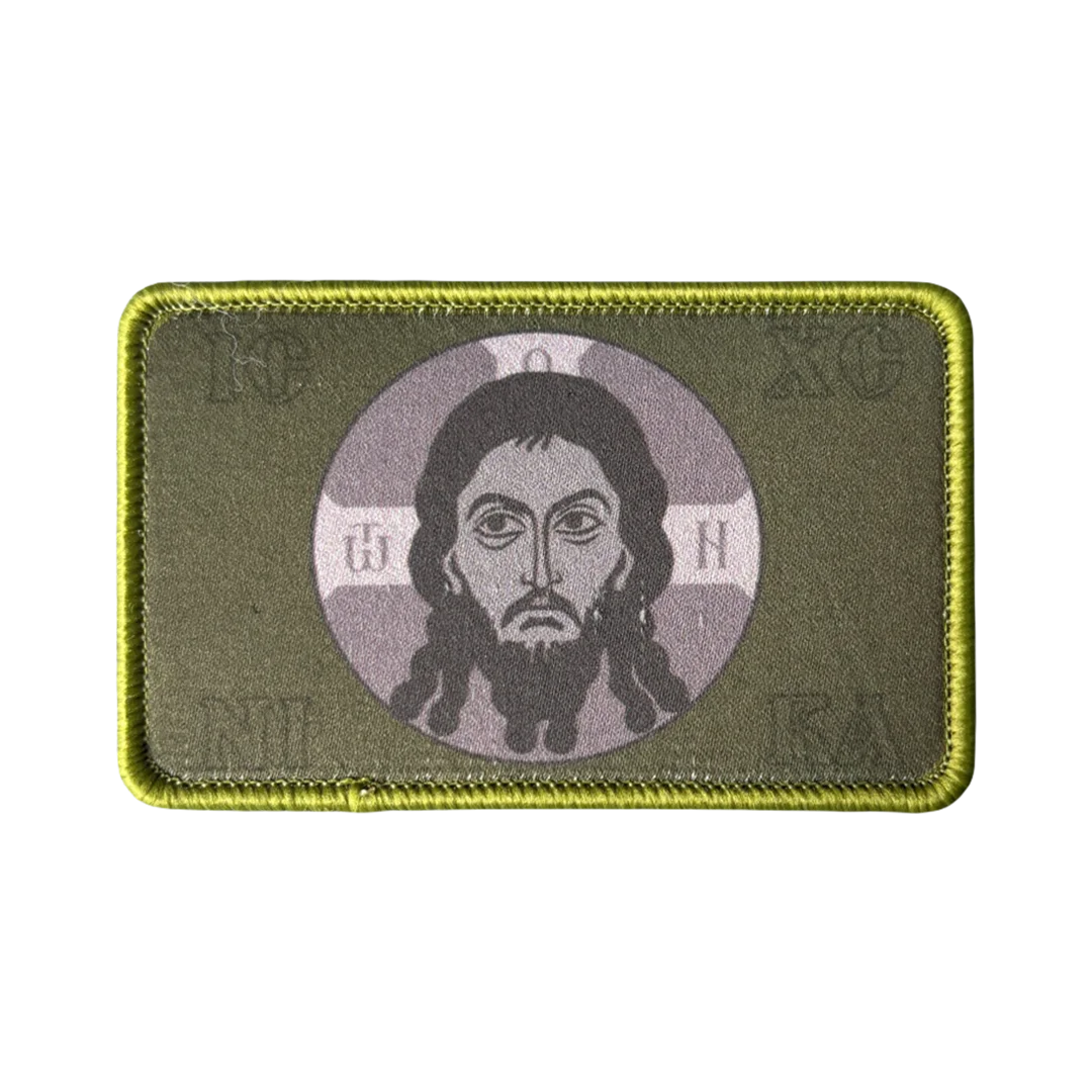 Parche táctico Jesús ortodoxo con gancho y bucle para mochila - imagen 3
