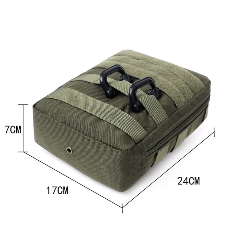 Bolsa EDC táctica de nailon MOLLE para primeros auxilios