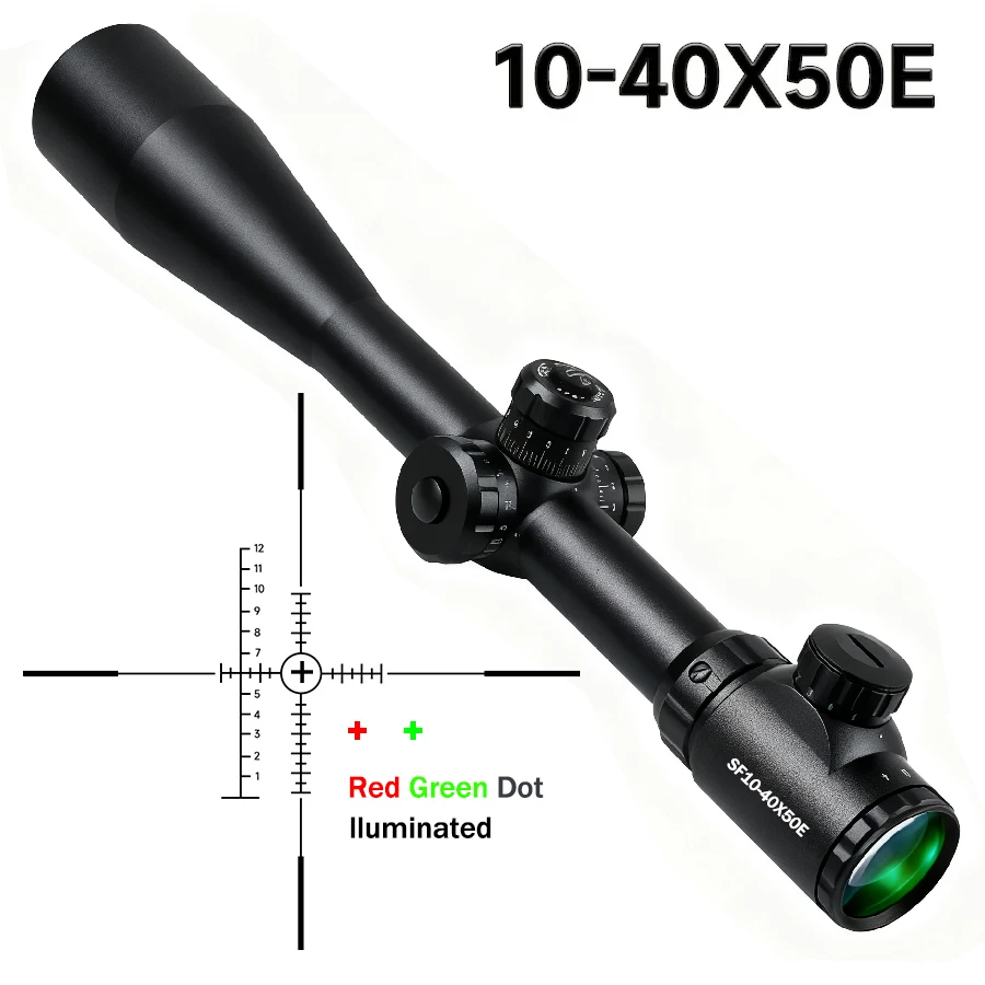 Visor para rifle SFP con ajuste de paralaje y rueda lateral - imagen 4