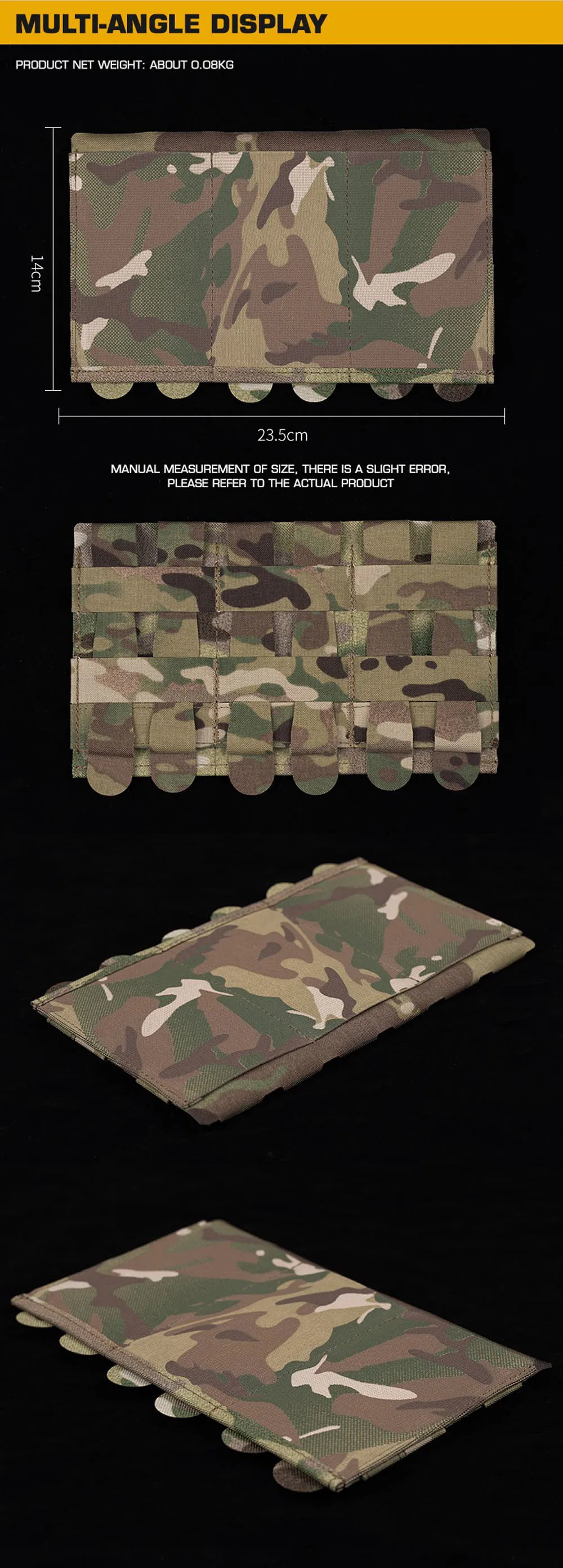 Ejemplo de montaje MOLLE en chaleco