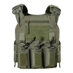 Chaleco táctico MOLLE para caza al aire libre resistente nailon