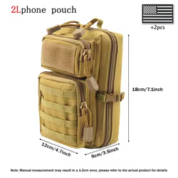 Bolso cruzado táctico exterior con correas anchas ajustables