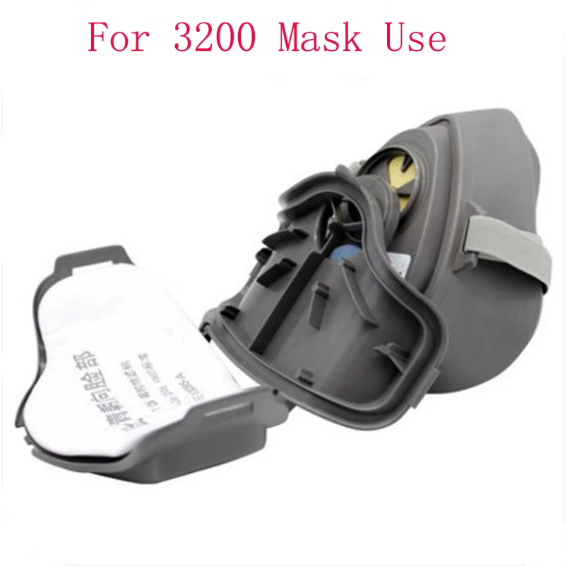 Filtro de algodón 5 capas colocado sobre el masque 3200