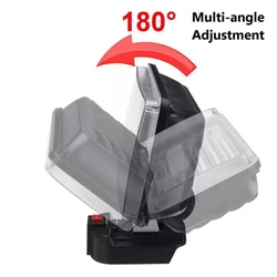 Lámpara de trabajo LED portátil compatible con batería Makita 18V