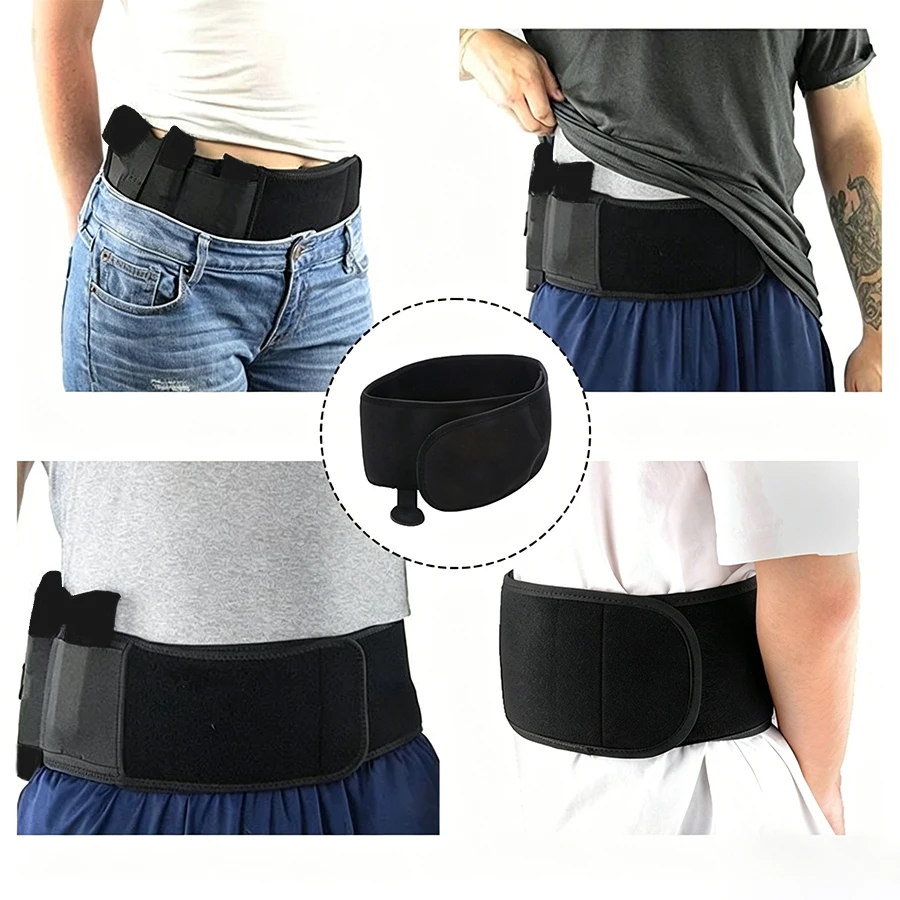 Riñonera táctica elástica ajustable bolsa oculta para exteriores - imagen 5