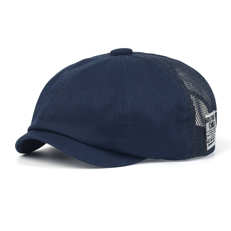Gorra con acabado de tejido y estilo retro
