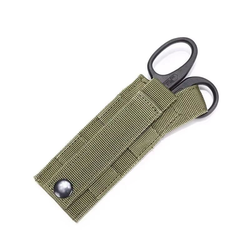 Bolsa táctica MOLLE multifunción para tijeras, cuchillo y linterna EMT