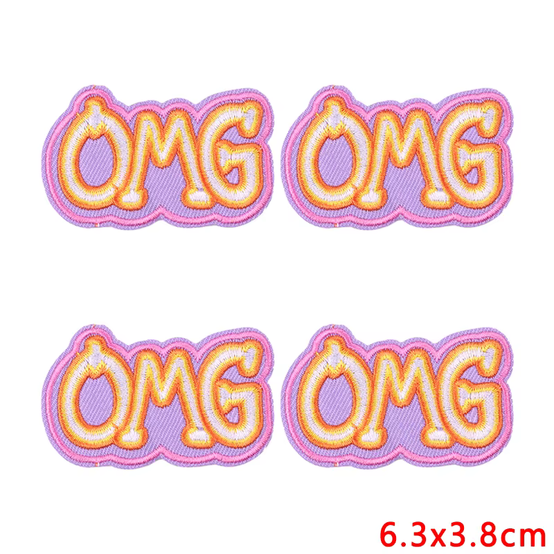 Parches termoadhesivos bordados de letras coloridas para ropa - imagen 5