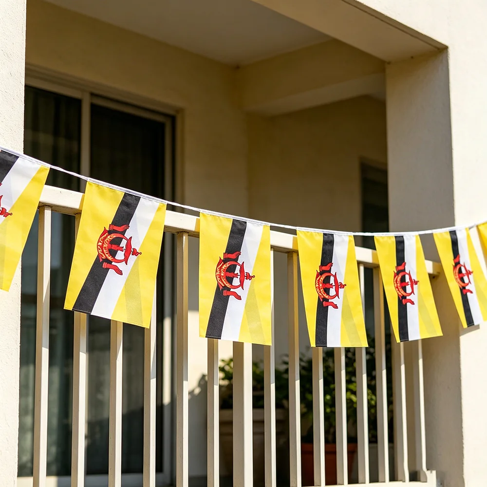 Banderín de Brunei para decoración de fiestas y eventos - imagen 3