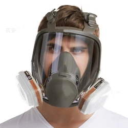 6800 Mascarilla facial completa anti niebla polvo gas para fumigacion