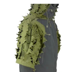 Viper capucha ghillie transpirable con hojas 3D cortadas por láser