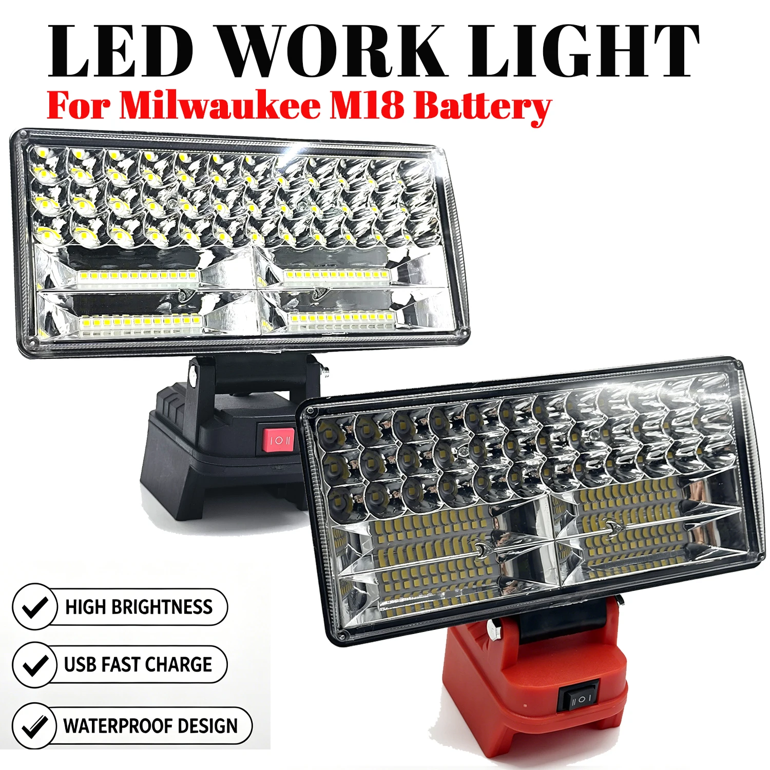 Milwaukee M18 lámpara de trabajo LED inalámbrica USB doble - imagen 3