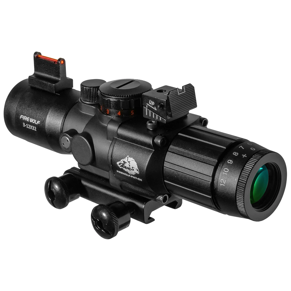 FIRE WOLF mira telescópica táctica réflex para caza, rifle y airsoft - imagen 5