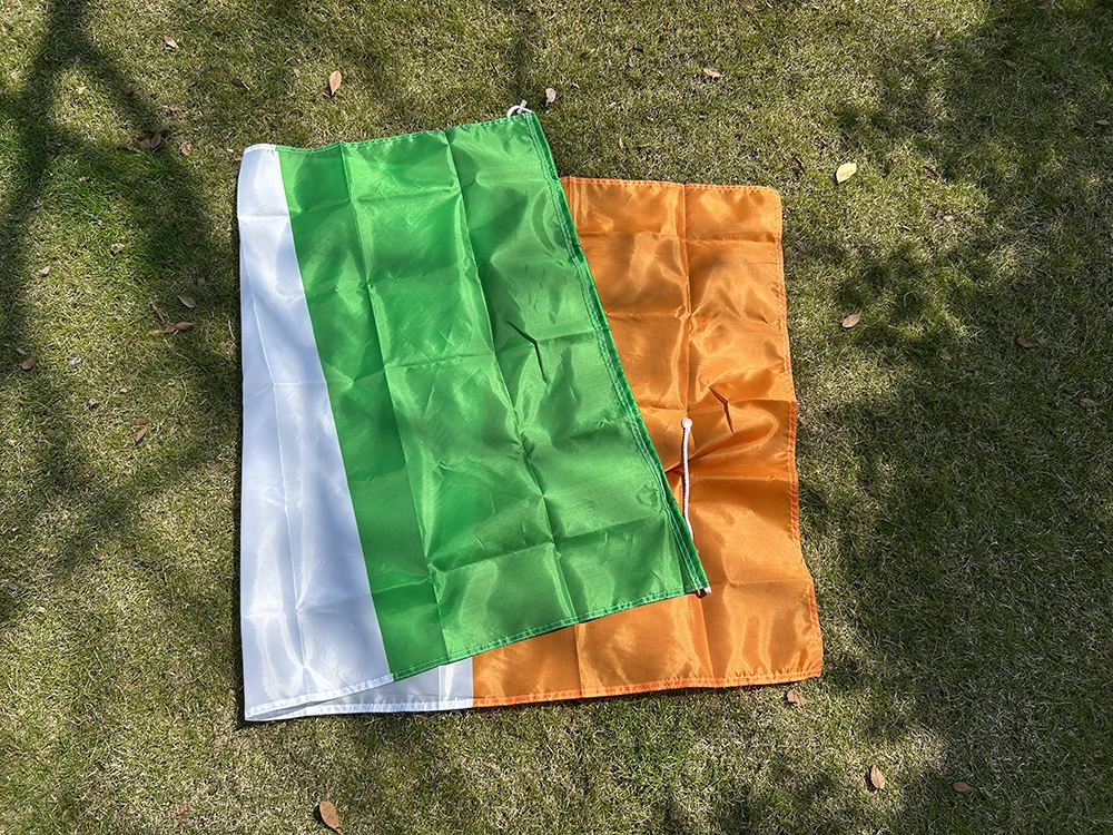 Bandera de Irlanda de poliéster tipo chal para interior y exterior - imagen 4