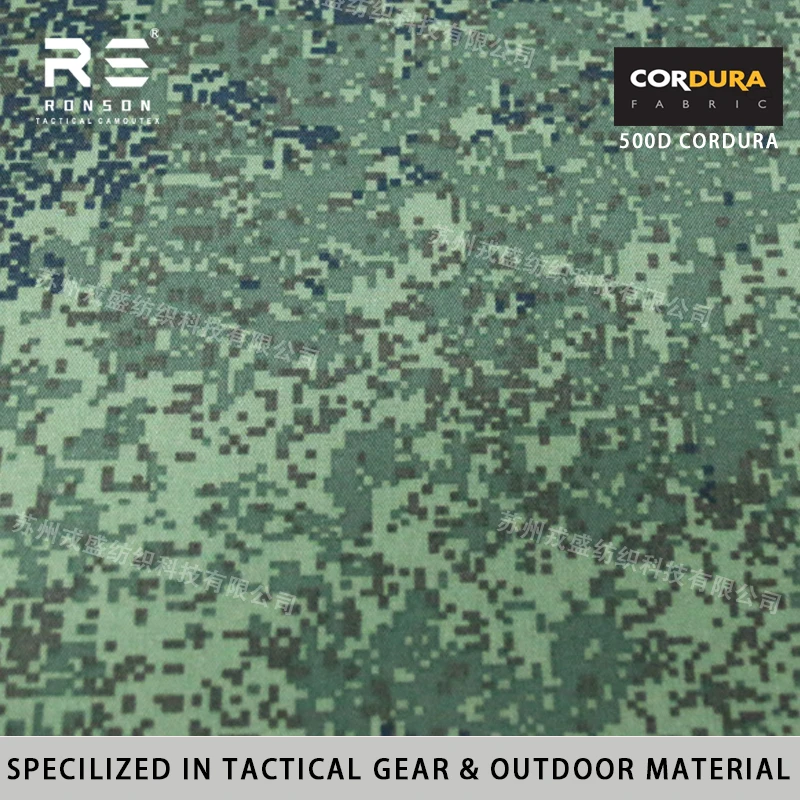 Cordura 500D EMR camo PU repelente para mochila táctica
