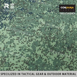 Cordura 500D EMR camo PU repelente para mochila táctica