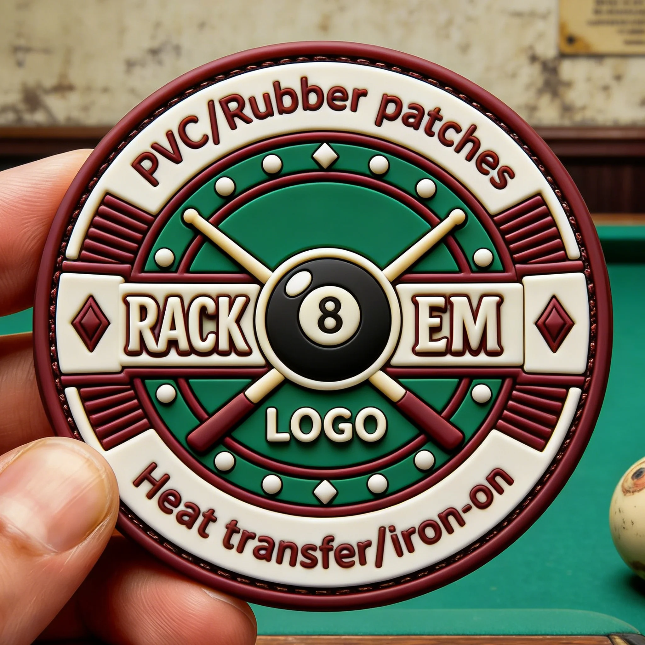 Parche de seguridad táctico PVC y silicona 3D con logotipo para gorra - imagen 4