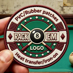 Parche de seguridad táctico PVC y silicona 3D con logotipo para gorra